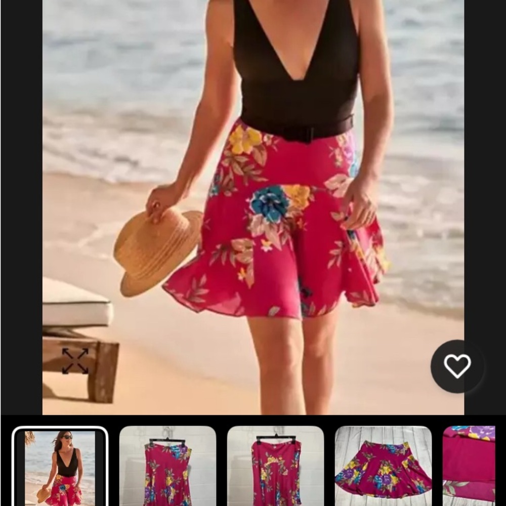 Ralph Lauren Pink Skater Mini Skirt with Lining